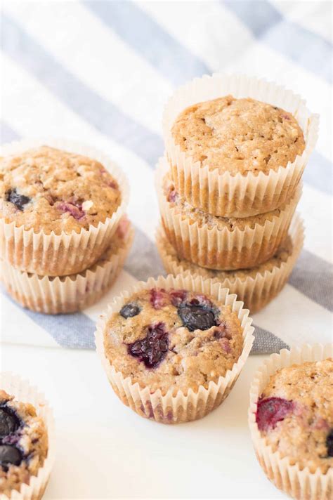 Healthy Mixed Berry Muffins - Mama's On A Budget