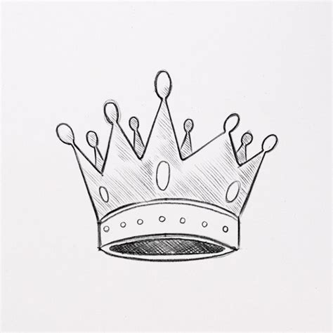 How to Draw a Crown (easy step by step) 👑