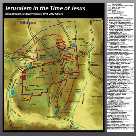 Bible Map: Jerusalem in Jesus' Time