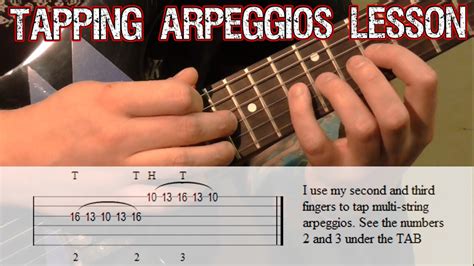 Guitar Tapping Lesson | Arpeggios - YouTube