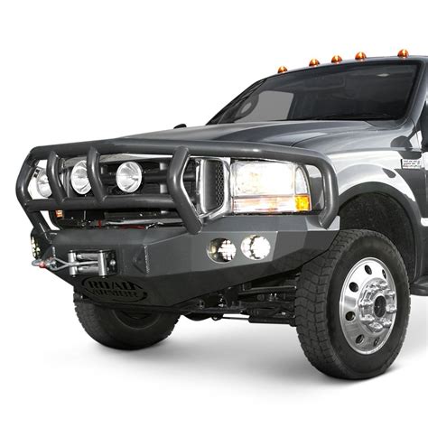 Road Armor® - Ford F-550 1999-2004 Stealth Series Full Width Front Winch HD Bumper with Titan II ...