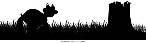 Silhouette Turtle Nature White Background Illustration Stock Vector (Royalty Free) 2143736995 ...