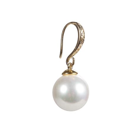 White/Gold Pearl Earrings PEA002 – Yangtze Store