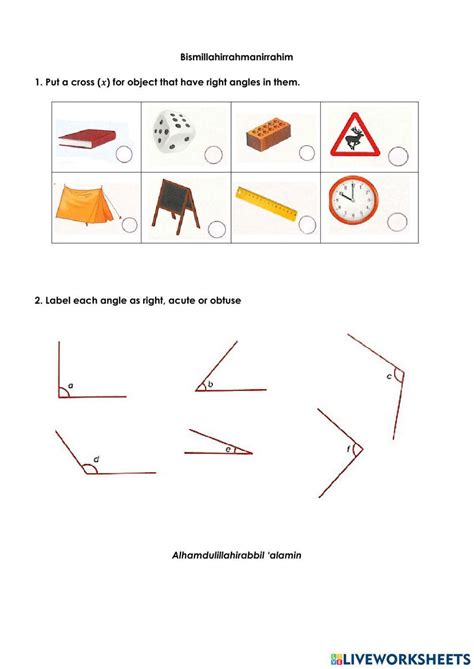 Acute, Right, and Obtuse Angles Worksheets - Worksheets Library