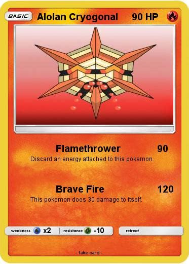 Pokémon Alolan Cryogonal - Flamethrower - My Pokemon Card