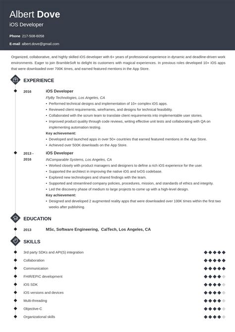 iOS Developer Resume: Sample & Writing Guide [20+ Tips]