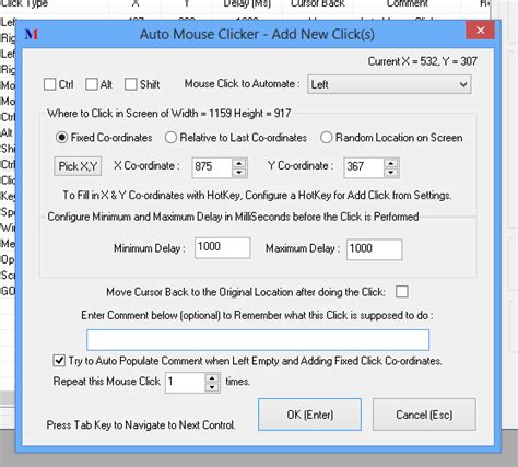 Mouse Macro Recorder and Player Program