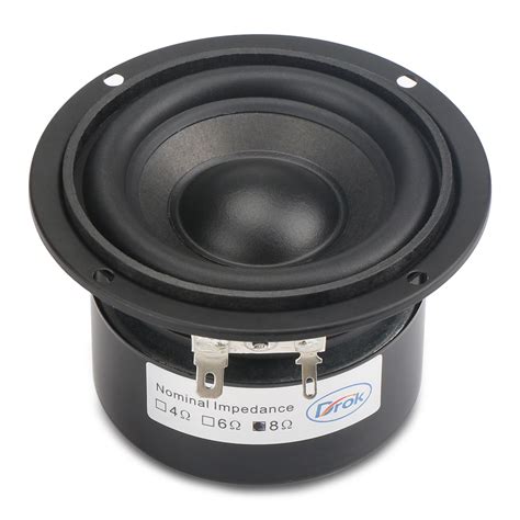 Round Speaker 89mm Audio Speaker 3 inches 8 ohms 25W Woofer Speaker Hi-Fi stereo Loudspeaker DIY ...