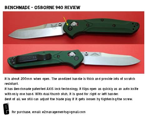 ExcellentToolsSG: Benchmade Osborne 940 review