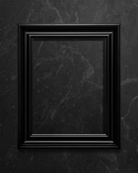 Black picture frame mockup illustration | Premium PSD Mockup - rawpixel