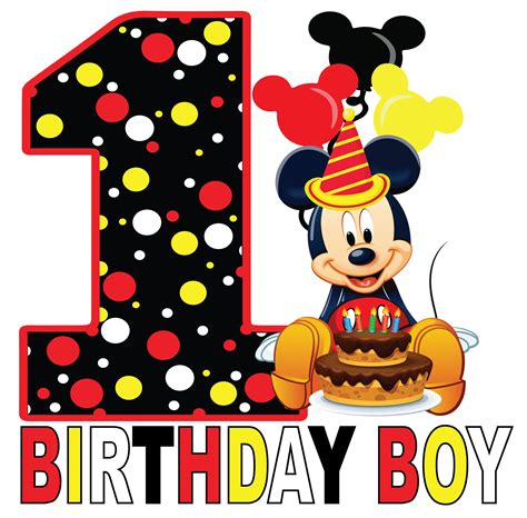 Mickey Mouse Happy 1st Birthday Boy | atelier-yuwa.ciao.jp