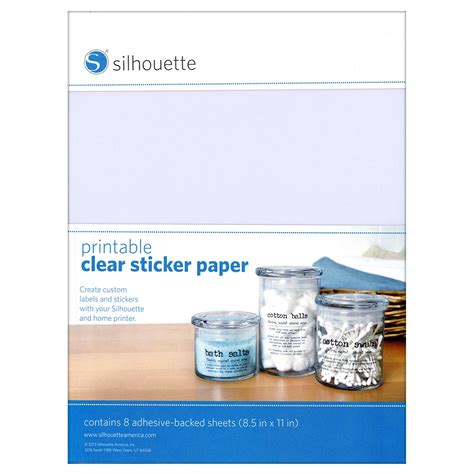 Silhouette Printable Clear Sticker Paper - GM Crafts