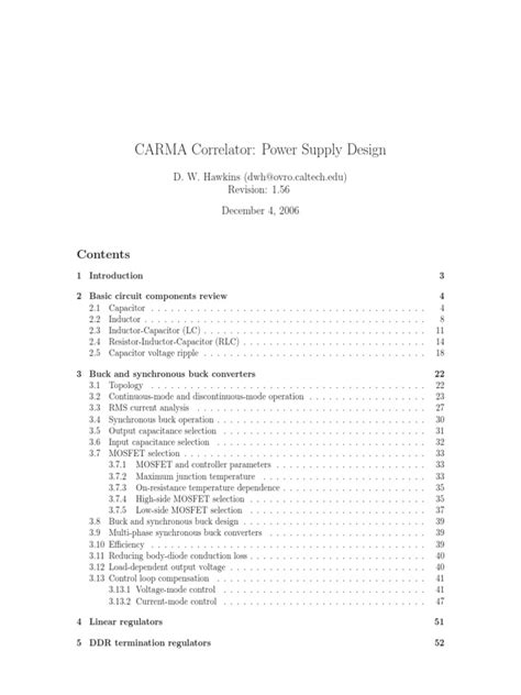 $ Power Supply Design | PDF | Capacitor | Electrical Network