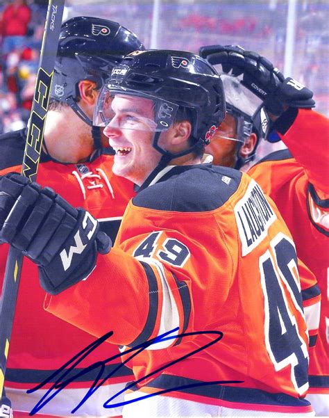 Autographed SCOTT LAUGHTON 8X10 Philadelphia Flyers Photo - Main Line ...