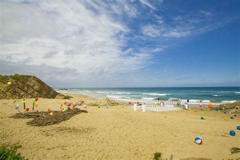 Colourful Beach Ceremony on Keurbooms Beach, Plettenberg Bay