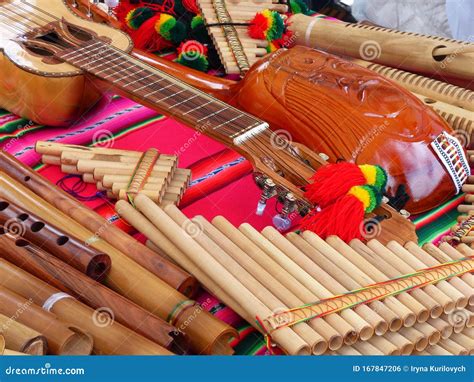 Pan Flute and Guitars, Ecuador Stock Photo - Image of indigenous, music ...