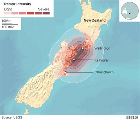 New Zealand hit by aftershocks after severe earthquake - BBC News