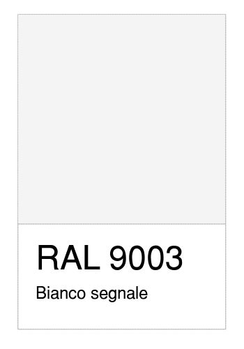 Colore RAL-9003, Bianco segnale - Numerosamente.it