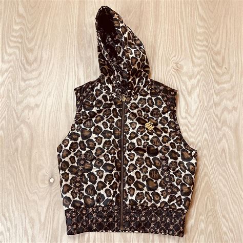 Rocawear Roca reversible hoodie vest hooded animal... - Depop