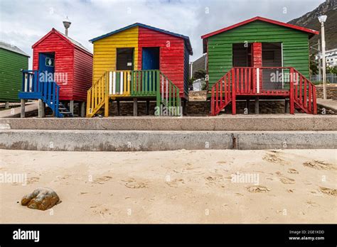 Muizenberg beach houses hi-res stock photography and images - Alamy