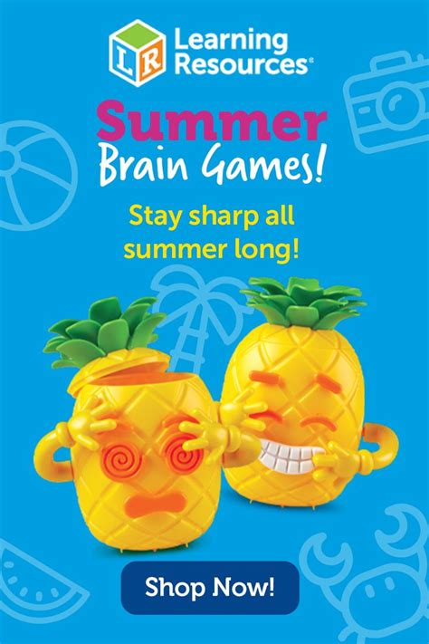 Summer Brain Games with Learning Resources!