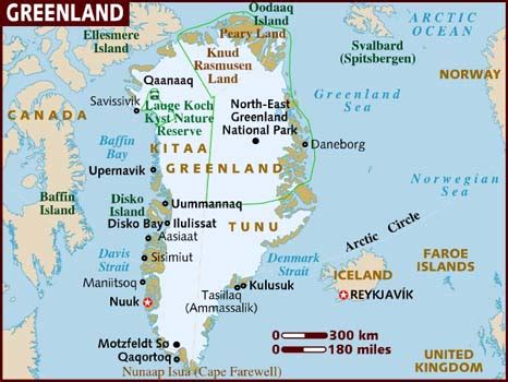 Map of Greenland