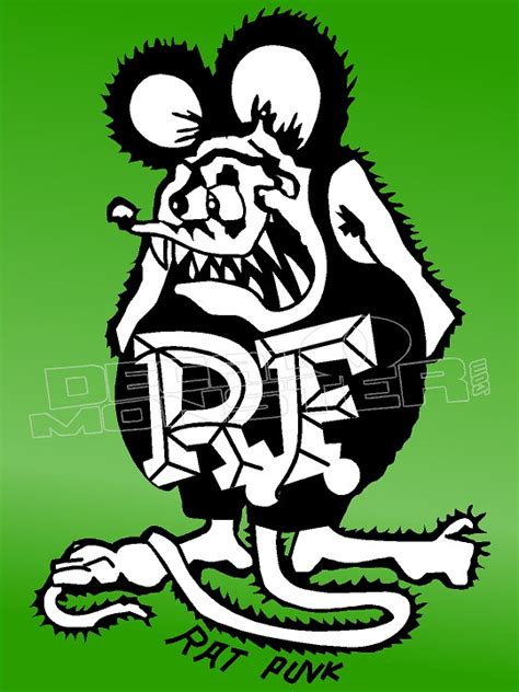 Rat Fink Silhouette 4 Decal Sticker - DecalMonster.com