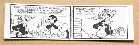 Snuffy Smith Original Comic Strip Art Loweezy's Hard To | Etsy