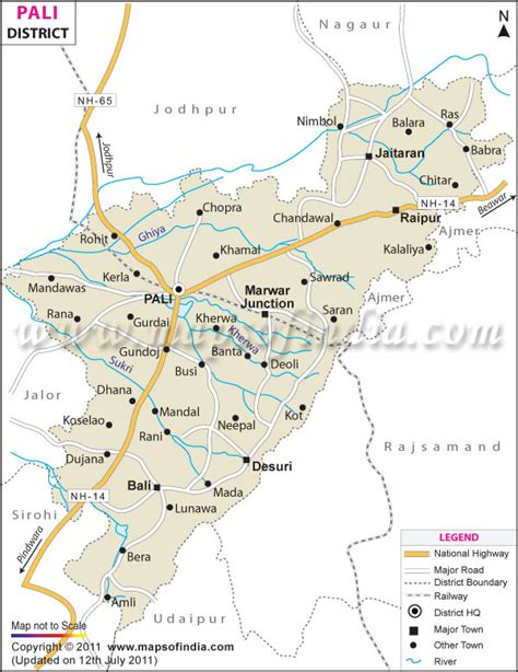 Pali District Map