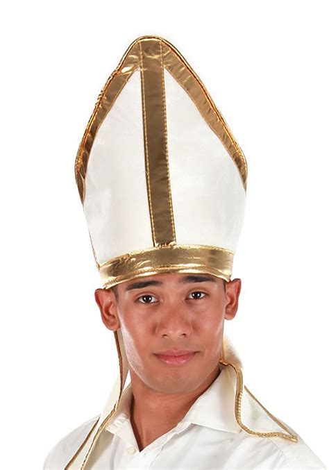 Pope Plush White Costume Hat