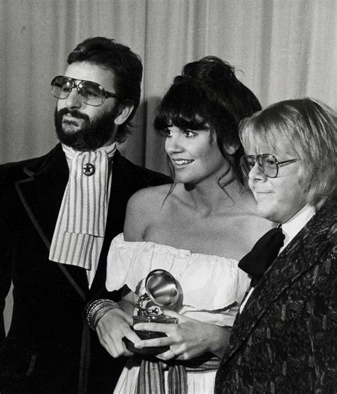 Singer Linda Ronstadt (C) with Ringo Starr and Paul Williams attending ...