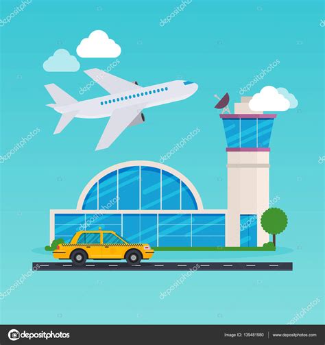 Airport Cartoon Clipart