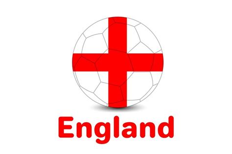 Premium Vector | Football worldcup 2022 with england flag with football illustration