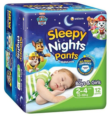 Paw Patrol sleepy night diaper pants, Babies & Kids, Bathing & Changing, Diapers & Baby Wipes on ...