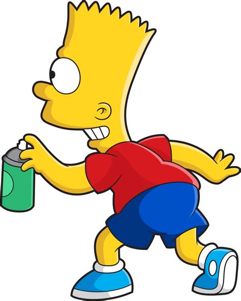 Bart Simpson Spray Paint Png
