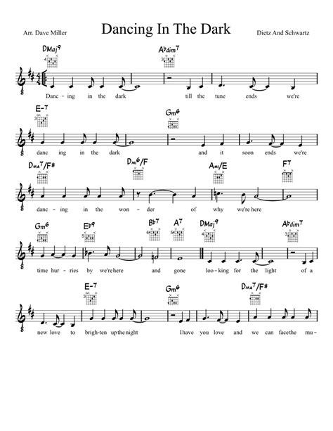 Dancing In The Dark Sheet music for Guitar (Mixed Ensemble) | Musescore.com