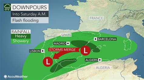 Eastern Spain faces highest risk for flooding, mudslides into Friday ...