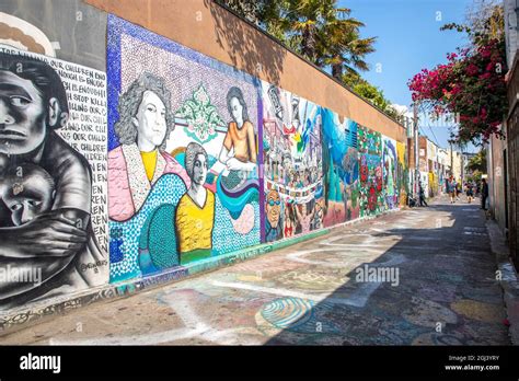 Clarion Alley in The Mission District in San Francisco, California, is ...