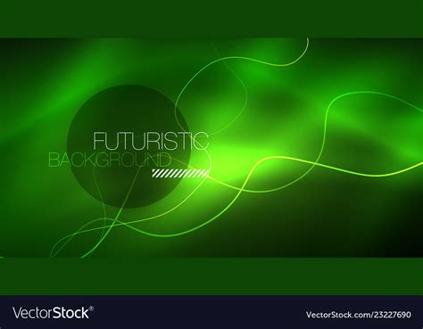 Abstract shiny glowinng color wave design element Vector Image