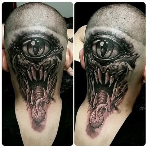 cyclops monster on head by Toxyc : TattooNOW