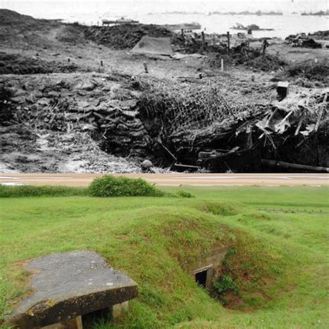 Omaha Beach, position de Corp. Siegfried Kuska le 6 juin 1944, dans WN62 qui couvrait l'entrée ...