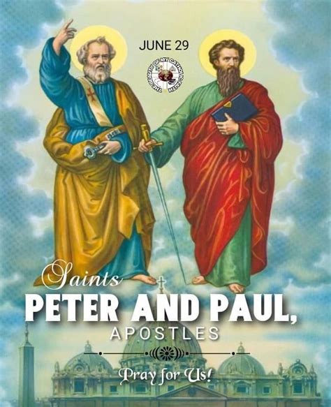 Happy Feast Day Saints Peter & Paul! Saints Peter & Paul, pray for us. June 29 | Saints of the ...