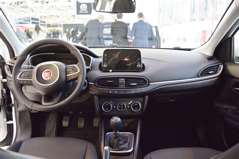 Fiat Tipo Hatchback interior dashboard at 2016 Bologna Motor Show