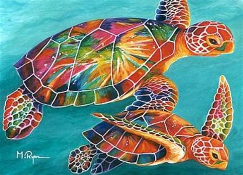 Sea Turtle Painting, Sea Turtle Art, Sea Turtles, Marine Turtle, Turtle Watercolor, Sea Life Art ...