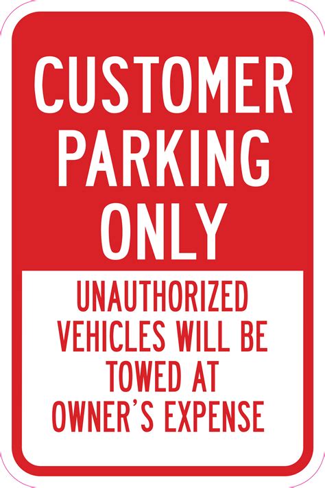 For Customers Only Sign