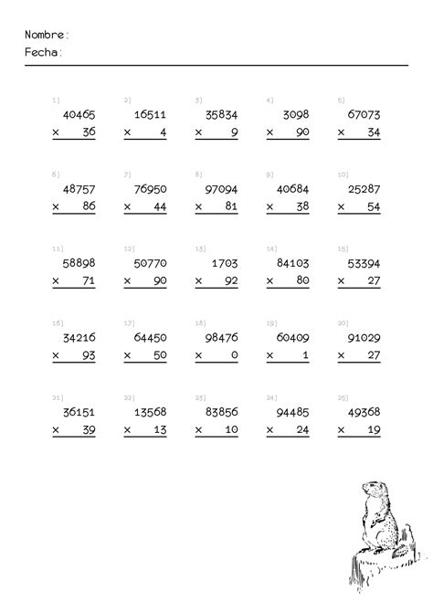 Cálculo Mental De Multiplicaciones Worksheet EFD Free Multiplication ...