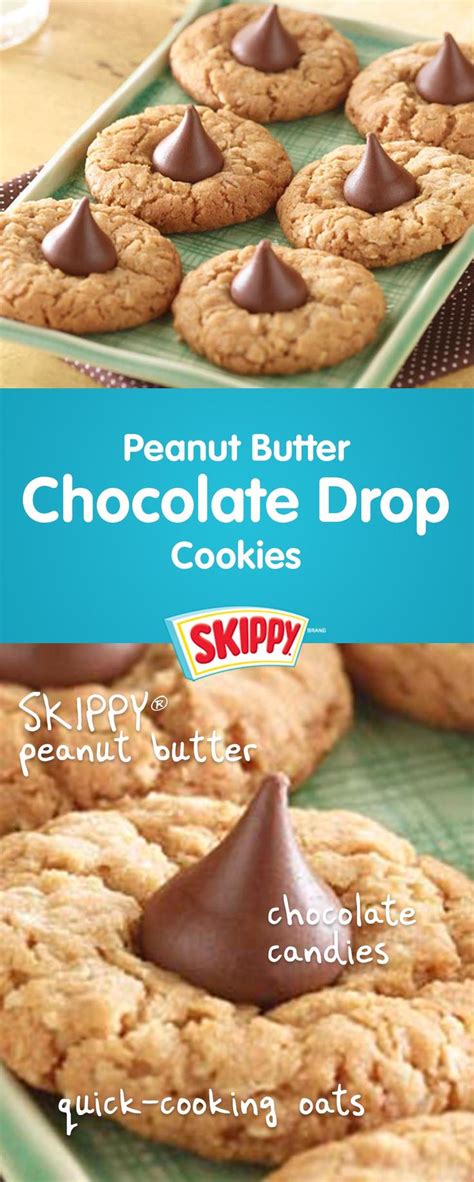 Peanut Butter Chocolate Drop Cookies - Recipes - Skippy® Brand Peanut ...