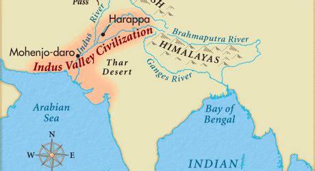 This map of India shows the Indus River Valley where Hinduism began.