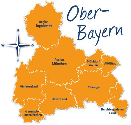 Oberbayern Karte