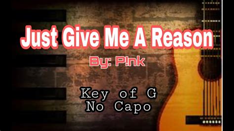 Just Give Me A Reason by P!nk play along with Guitar Chords and Lyrics - YouTube